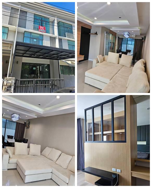 ให้เช่าทาวน์โฮม 3 ชั้น พฤกษาวิลล์ 76 บางนา-วงแหวนฯ ใกล้เมกะบางนา พร้อมอยู่ 