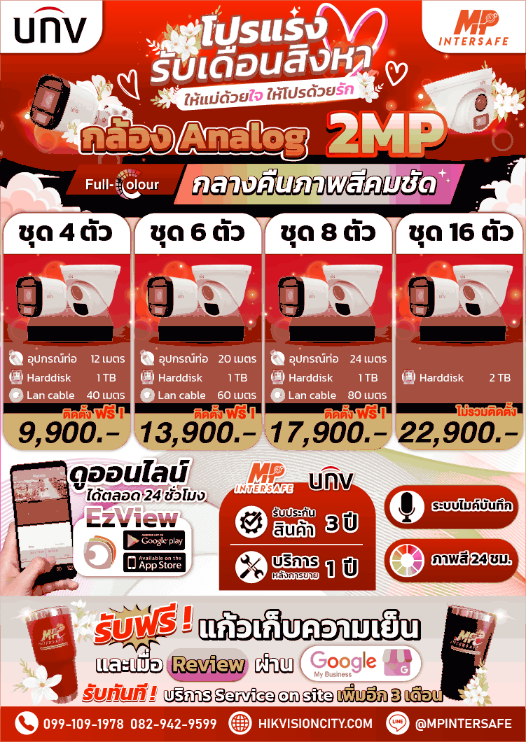 รับติดตั้งกล้องวงจรปิดชลบุรี กล้องวงจรปิดระยองพร้อมติดตั้ง 099-1091978 