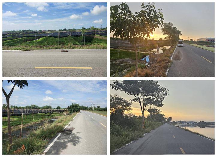 ขายที่ดิน 4 ไร่ 135 ตร.ว. อ.ไทรน้อย จ.นนทบุรี หน้ากว้างติดถนนตัดใหม่ บรรยากาศดี