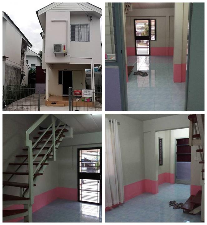 ให้เช่าบ้าน 2ชั้น โคราช ราคาถูก โครงการ เอื้ออาทรโชคชัย อ.โชคชัย จ.นครราชสีมา 