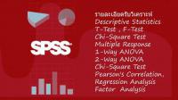 รับวิเคราะห์แปลผลทางสถิติ ประมวลผลสถิติด้วยโปรแกรม spss รับปรึกษางานวิจัย 